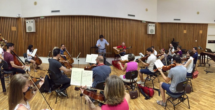 Ensayo de la Orquesta Sinfónica de la Región de Murcia (OSRM)