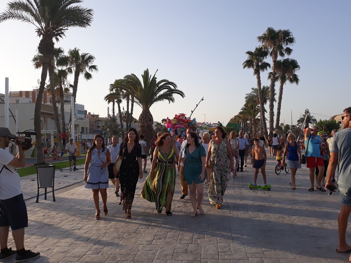 Inauguración del remodelado parque del Mar Reyes de España en Lo Pagán