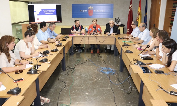 La consejera de Transparencia, Participación y Portavoz  presentó las novedades en el Portal de la Transparencia 2