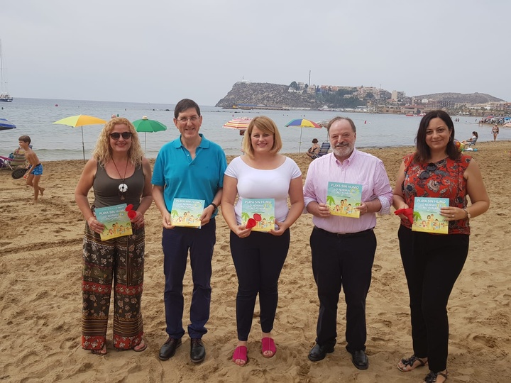 Visita a la playa sin humo de El Rihuete en Mazarrón