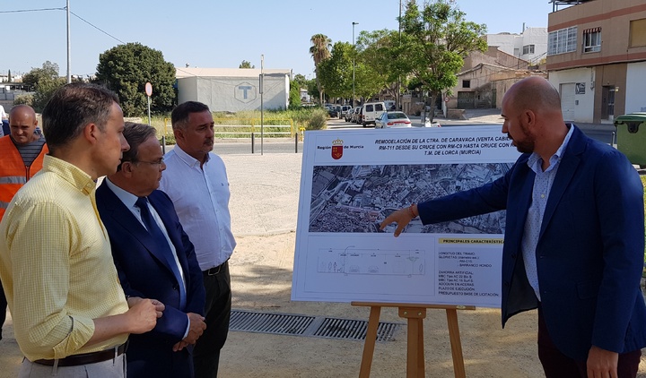 Presentación de la remodelación de la carretera RM-711 para mejorar el acceso a la ciudad de Lorca