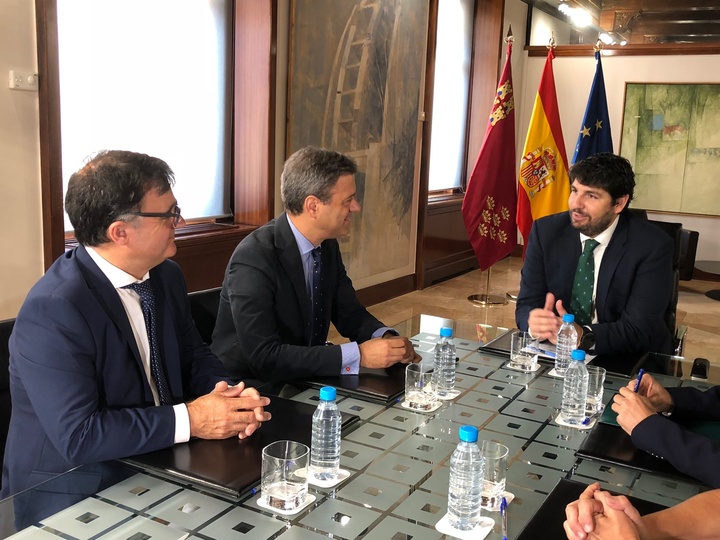 López Miras se reúne con el presidente de la Asociación Regional del Mueble y la Madera (Arema)