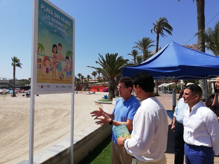 Visita a la playa sin humo de San Javier