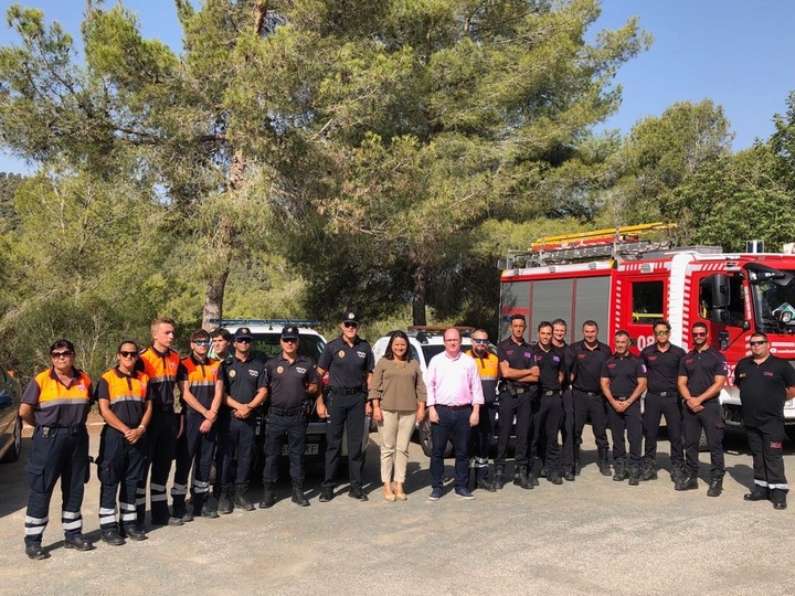 La Comunidad financia las patrullas de vigilancia móvil de Protección Civil que vigilan los montes del municipio de Murcia