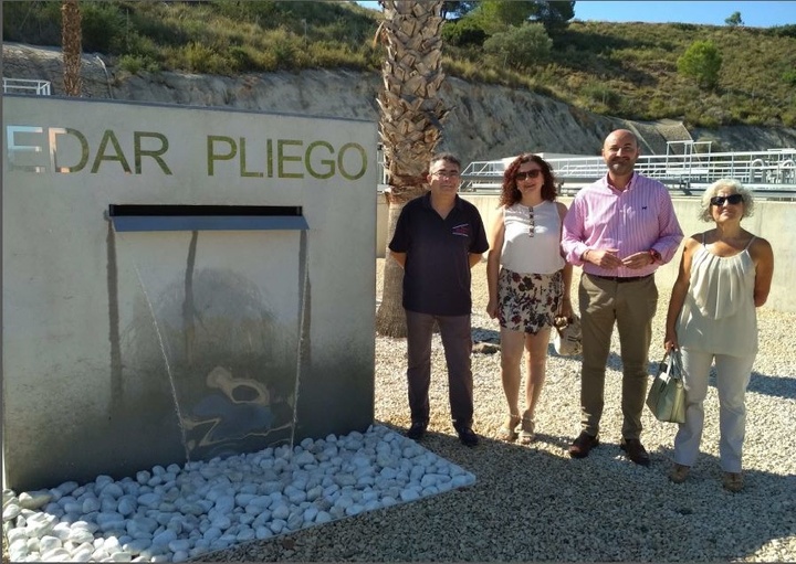 Los agricultores de Pliego reutilizarán el agua tratada con un sistema terciario en la depuradora del municipio