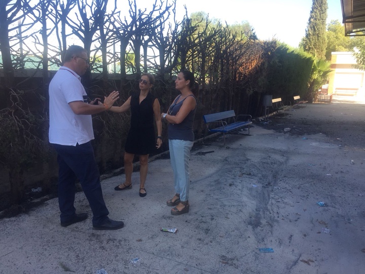 Educación impulsa mejoras en el Colegio Antonio Delgado Dorrego de Murcia, tras el incendio sucedido ayer