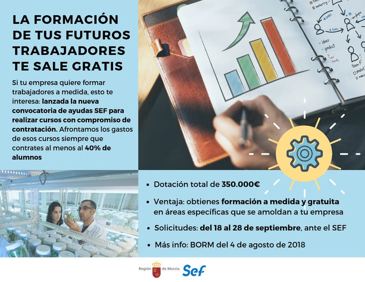 Imagen con información sobre los cursos con garantía de contratación