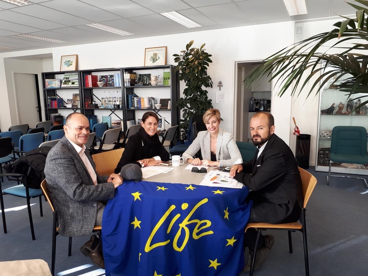 Integrantes de la delegación regional que expuso hoy en unas jornadas de trabajo celebradas en Bruselas el modelo de gestión forestal sostenible de la Comunidad