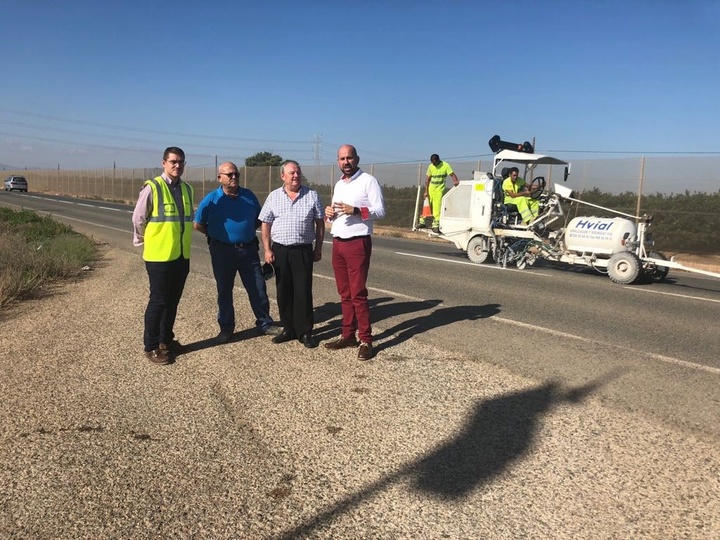 Fomento mejora la visibilidad de 18 kilómetros de carreteras regionales que discurren por Cartagena