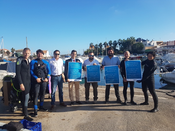 Presentación de la limpieza del puerto de Cabo de Palos