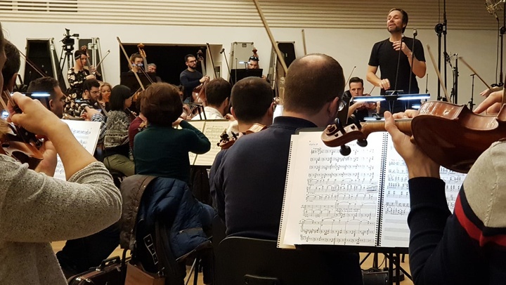 Ensayo de la Orquesta Sinfónica de la Región de Murcia