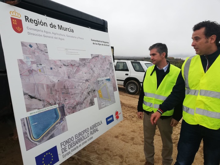 Del Amor supervisa el proyecto de modernización de regadíos
