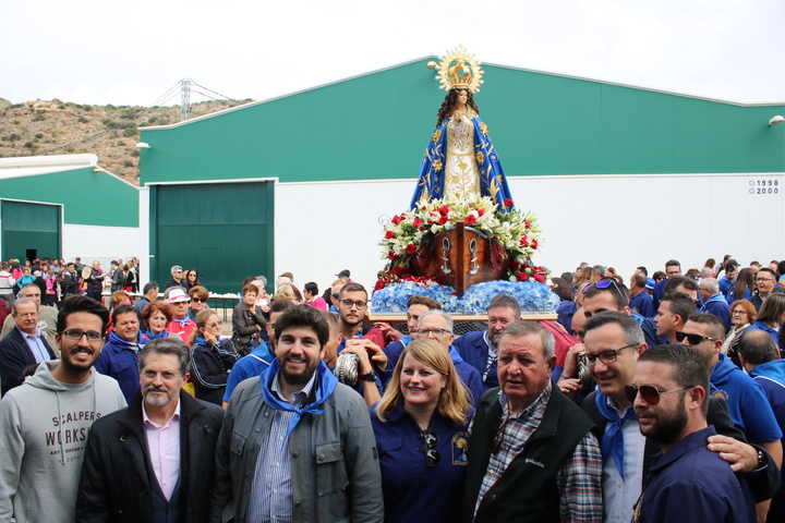 López Miras participa en la romería de la Virgen del Milagro de Mazarrón (1)