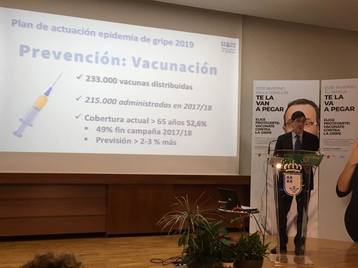 Rueda de prensa sobre la campaña de la gripe