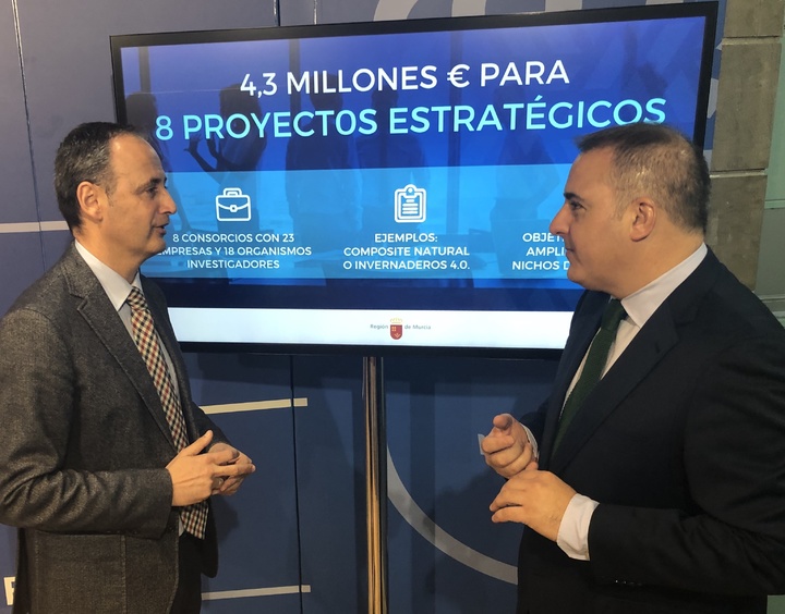 Imagen de la presentación de los proyectos estratégicos que han recibido 4,3 millones de euros de ayudas