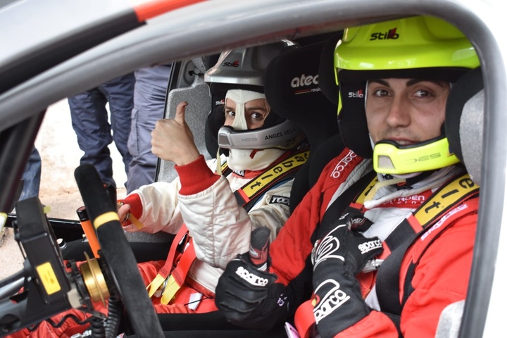 La consejera de Educación, Juventud y Deportes, Adela Martínez-Cachá, participó en el tramo de pruebas del VIII Rallye Tierras Altas de Lorca (1)