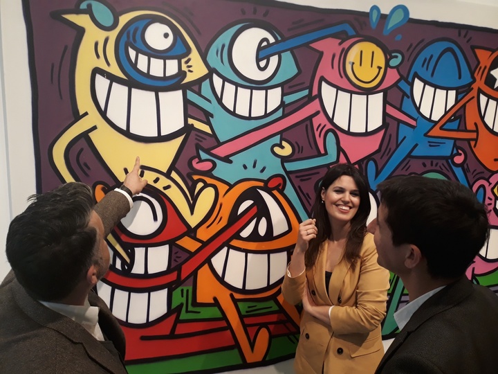 Miriam Guardiola, en la exposici&oacute;n 'Arte urbano. Leyendas callejeras'