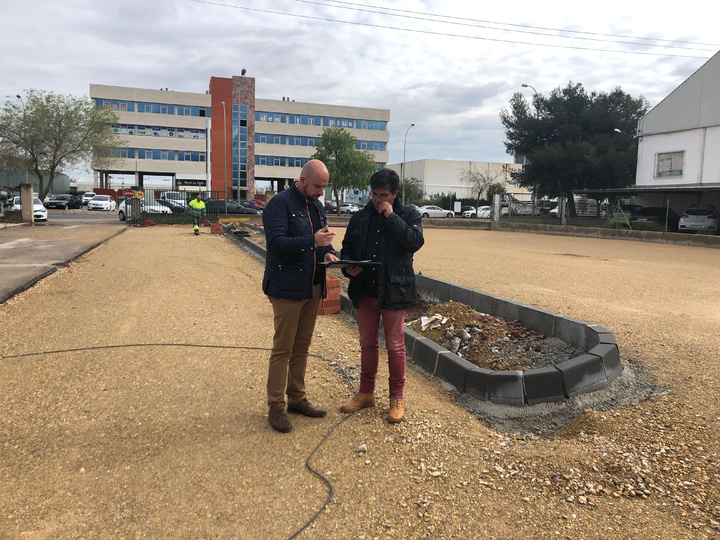 Obras en el nuevo parque de maquinaria de Carreteras