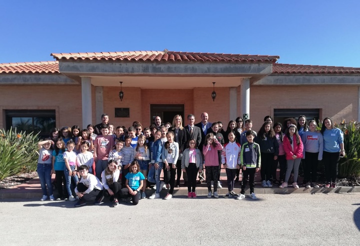 Los alumnos del CEIP, Centro de Educación Infantil y Primaria Campoamor de Alcantarilla visitan la EDAR (Estación depuradora de aguas residuales) de Las Torres de Cotillas