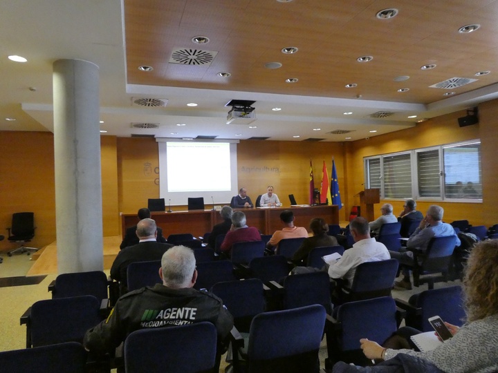 Un momento de la reunión de la junta rectora del Parque Regional El Valle y Carrascoy