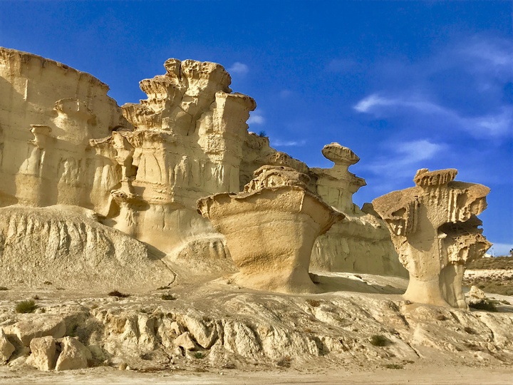 Las Gredas de Bolnuevo, en Mazarrón, serán uno de los elementos centrales del ciclo 'Música y Naturaleza' por su reciente declaración como Monumento Natural