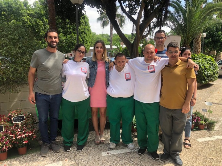El Instituto Murciano de Acción Social (IMAS) apoya a los emprendedores con discapacidad de 'Astrapace Verde'