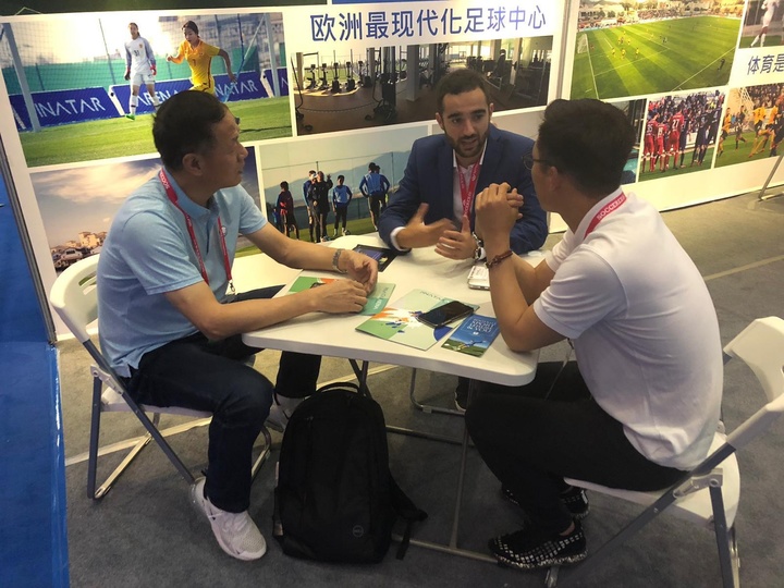 Delegación murciana en la feria Soccerex