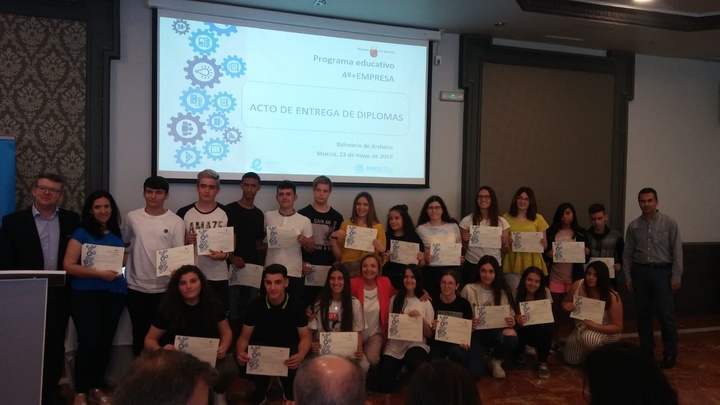 Francisco Martínez en la clausura del programa '4º + Empresa'
