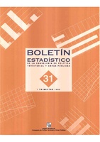 Portada de "Boletín Estadístico nº31"