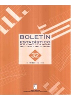 Portada de "Boletín Estadístico nº32"