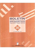 Portada de "Boletín Estadístico nº36"