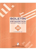 Portada de "Boletín Estadístico nº38"