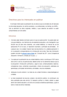 Portada de "Directrices para los interesados en publicar"