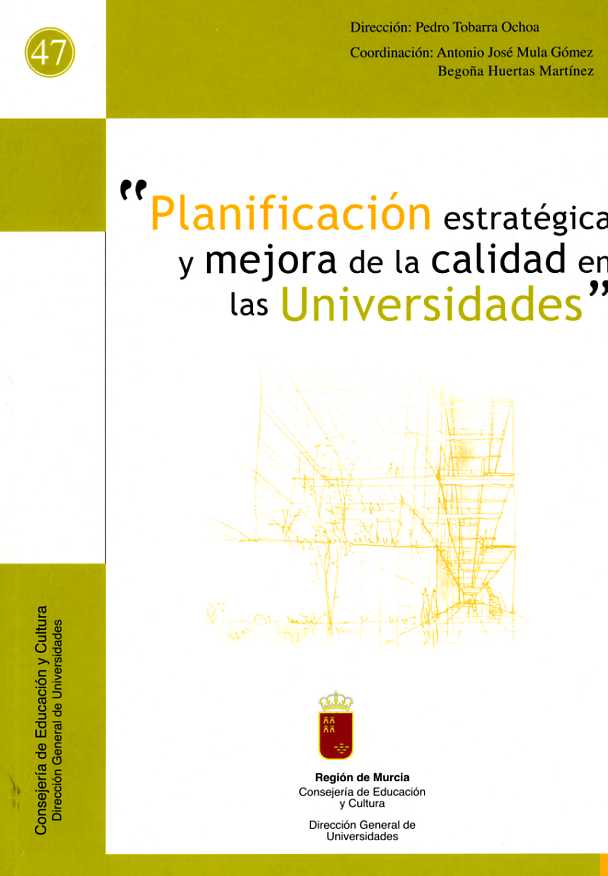 Portada de "Planificación estratégica y mejora de la calidad en las universidades"