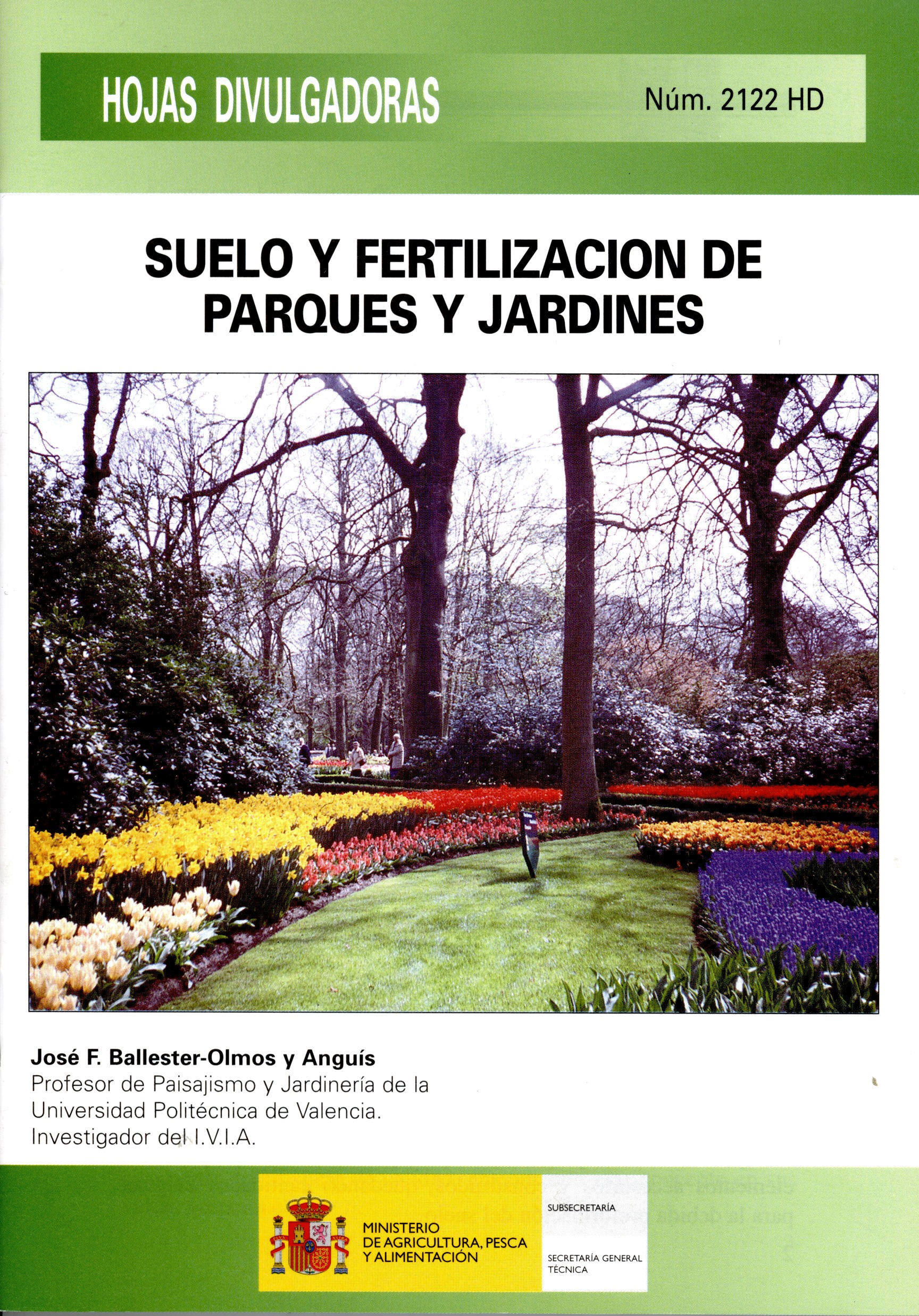 Portada de "Suelo y fertilización de parques y jardines"