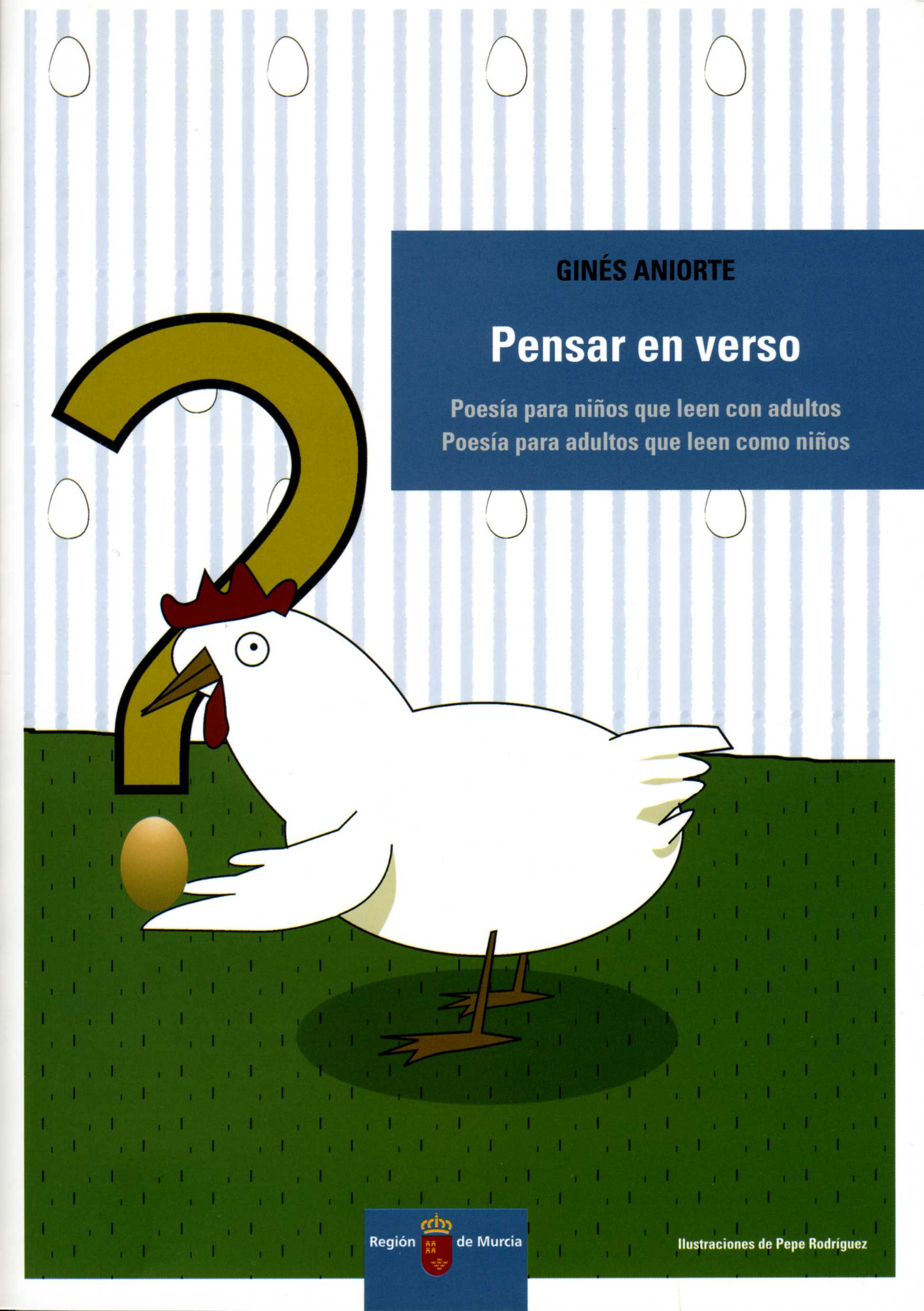 Portada de "Pensar en verso : poesía para niños que leen con adultos, poesía para adultos que leen como niños"
