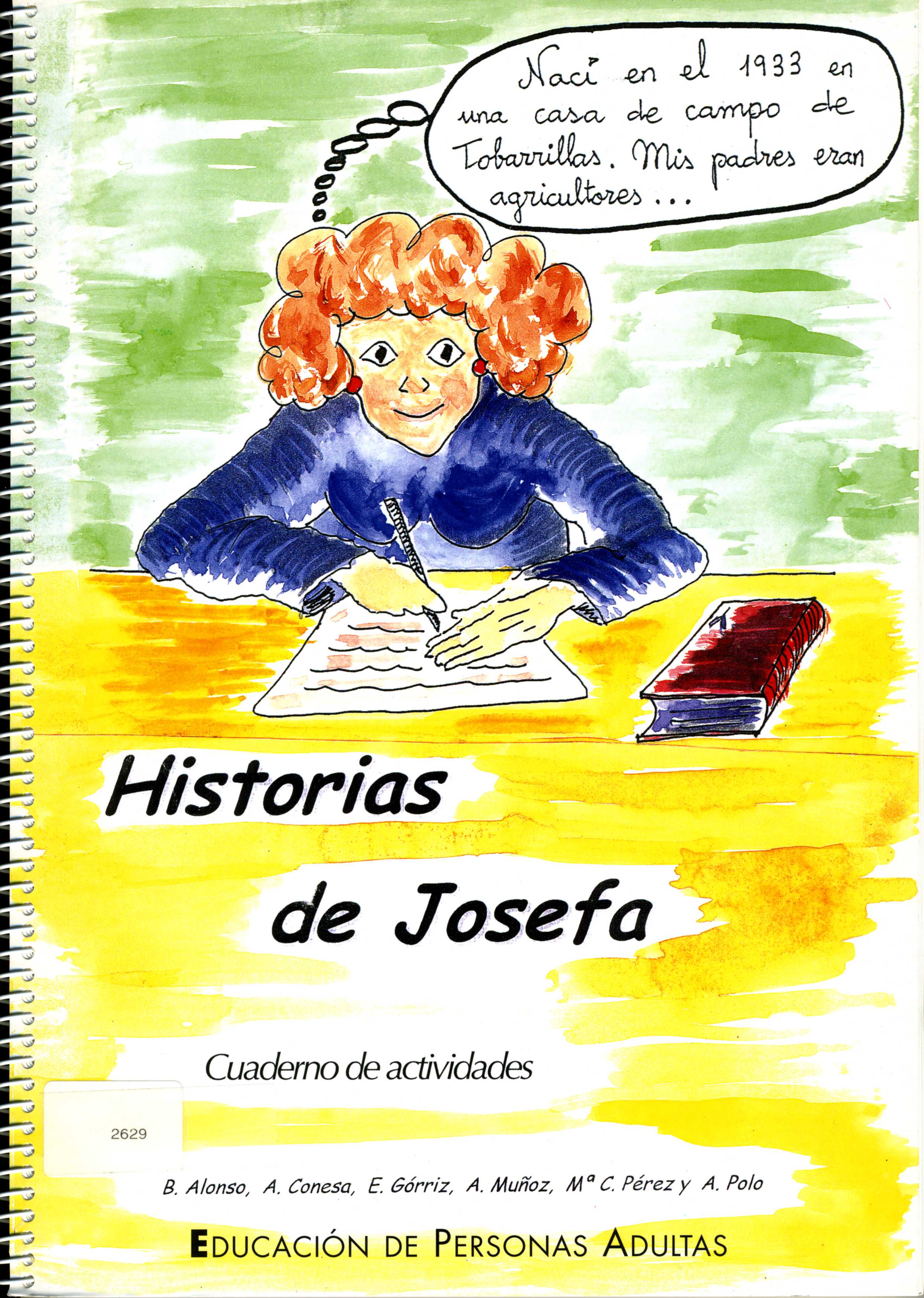 Portada de "Historias de Josefa : cuaderno de actividades"