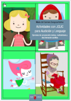 Portada de "Actividades con JCLIC para Audición y Lenguaje. Ejercicios de comprensión lectora, morfosintaxis y discriminación auditiva"