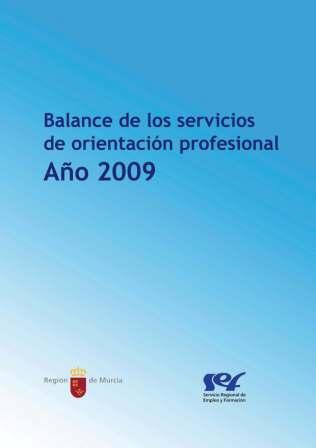 Portada de "Balance de los servicios de orientación profesional. Año 2009"