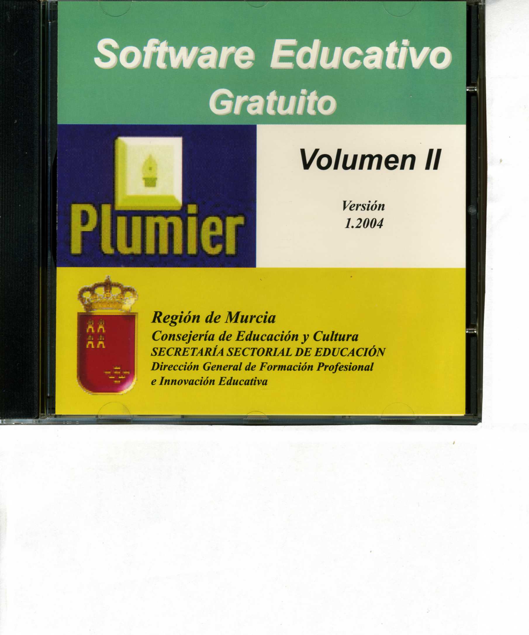 Portada de "Plumier : Software educativo gratuito. Volumen II"