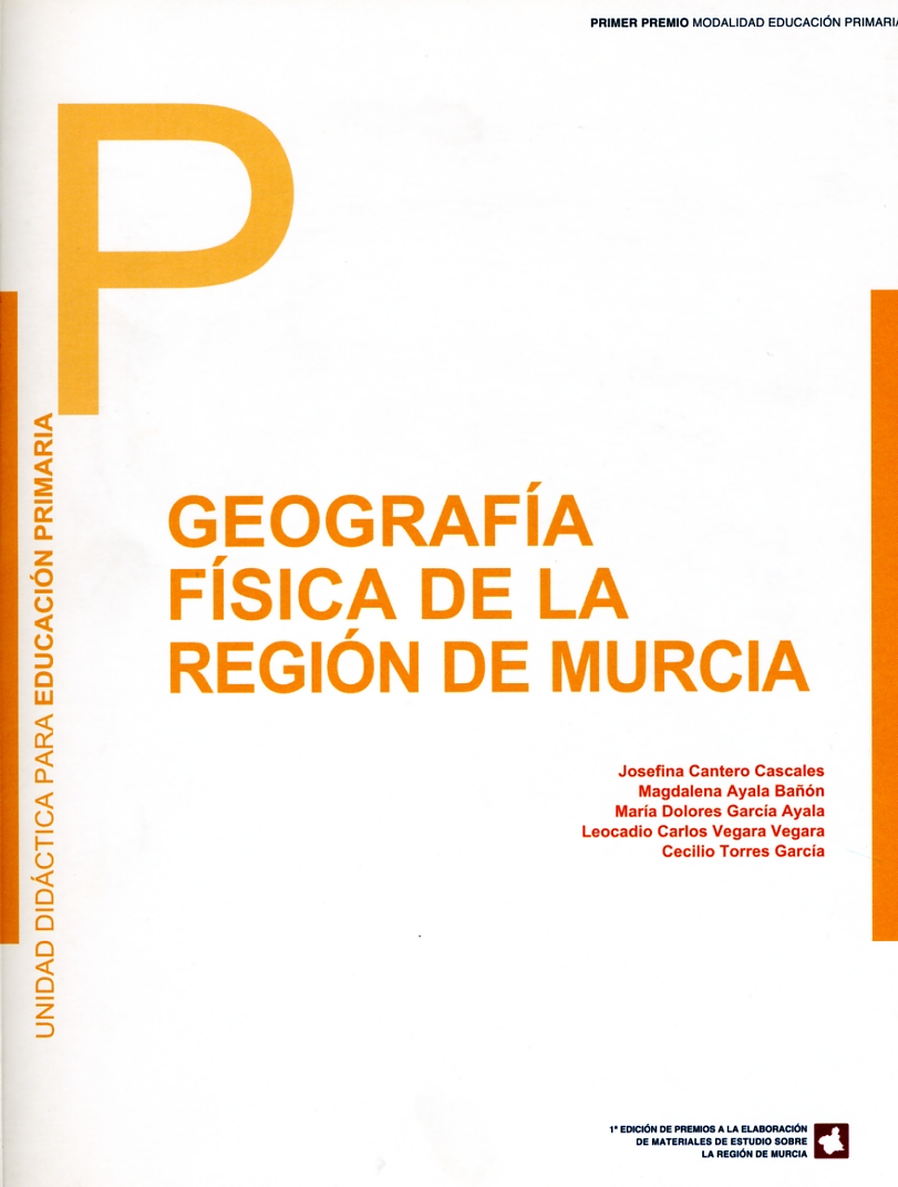 Portada de "Geografía física de la Región de Murcia : unidad didáctica para educación primaria"
