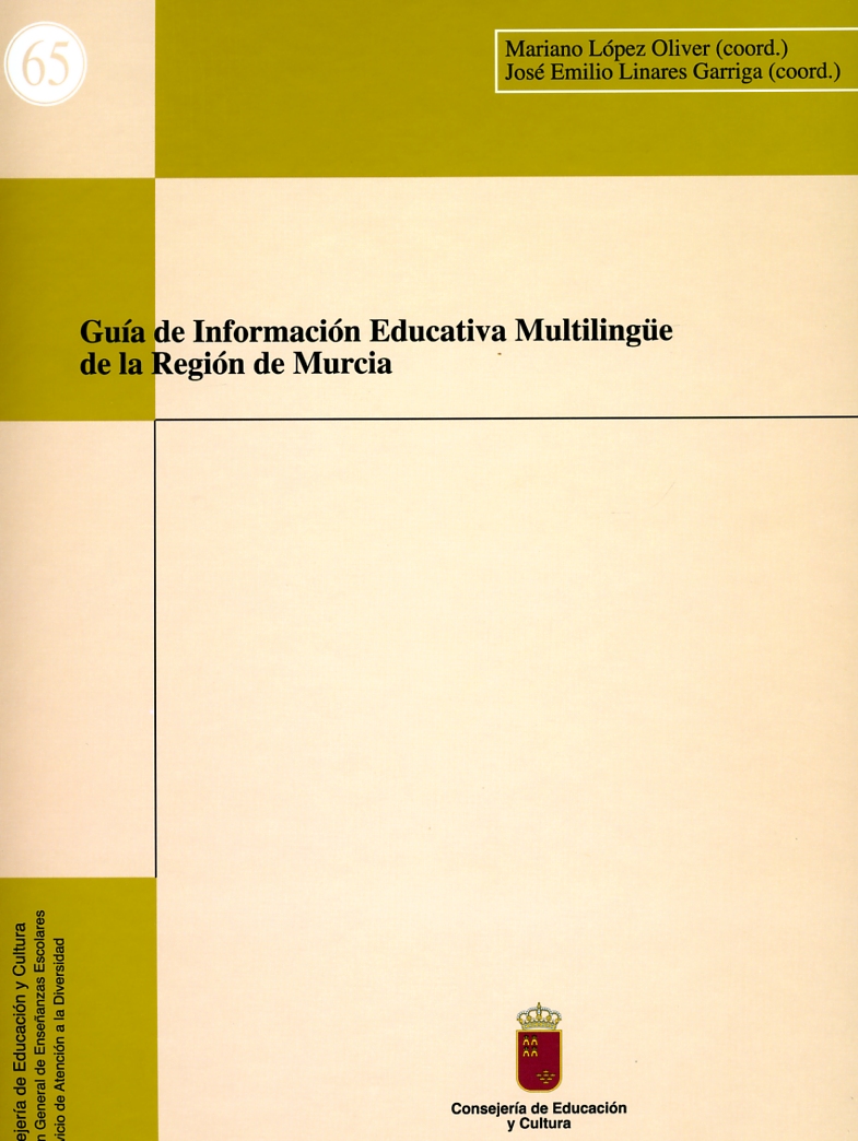 Portada de "Guía de información educativa multilingüe de la Región de Murcia"