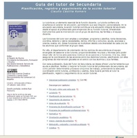 Portada de "Guía del tutor de Secundaria : planificación, registro y seguimiento de la acción tutorial"