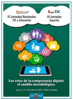 Portada de "Los retos de la competencia digital, el cambio metodológico: Lorca 4, 5 y 6 de julio de 2012"