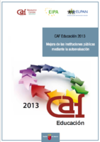 Portada de "CAF 2013, el Marco Común de Evaluación. Mejora de las organizaciones públicas mediante la autoevaluación"