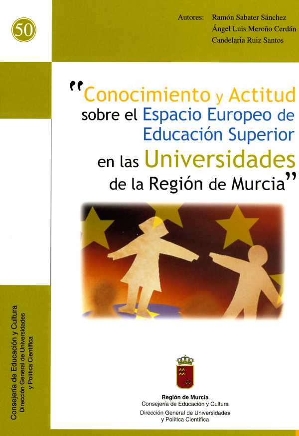 Portada de "Conocimiento y actitud sobre el Espacio Europeo de Educación Superior en las Universidades de la Región de Murcia"