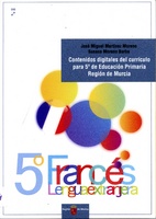 Portada de "Francés, lengua extranjera : contenidos digitales del currículo para 5º de Educación Primaria, Región de Murcia"