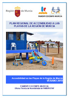 Portada de "Accesibilidad en las playas de la Región de Murcia. Verano 2019"