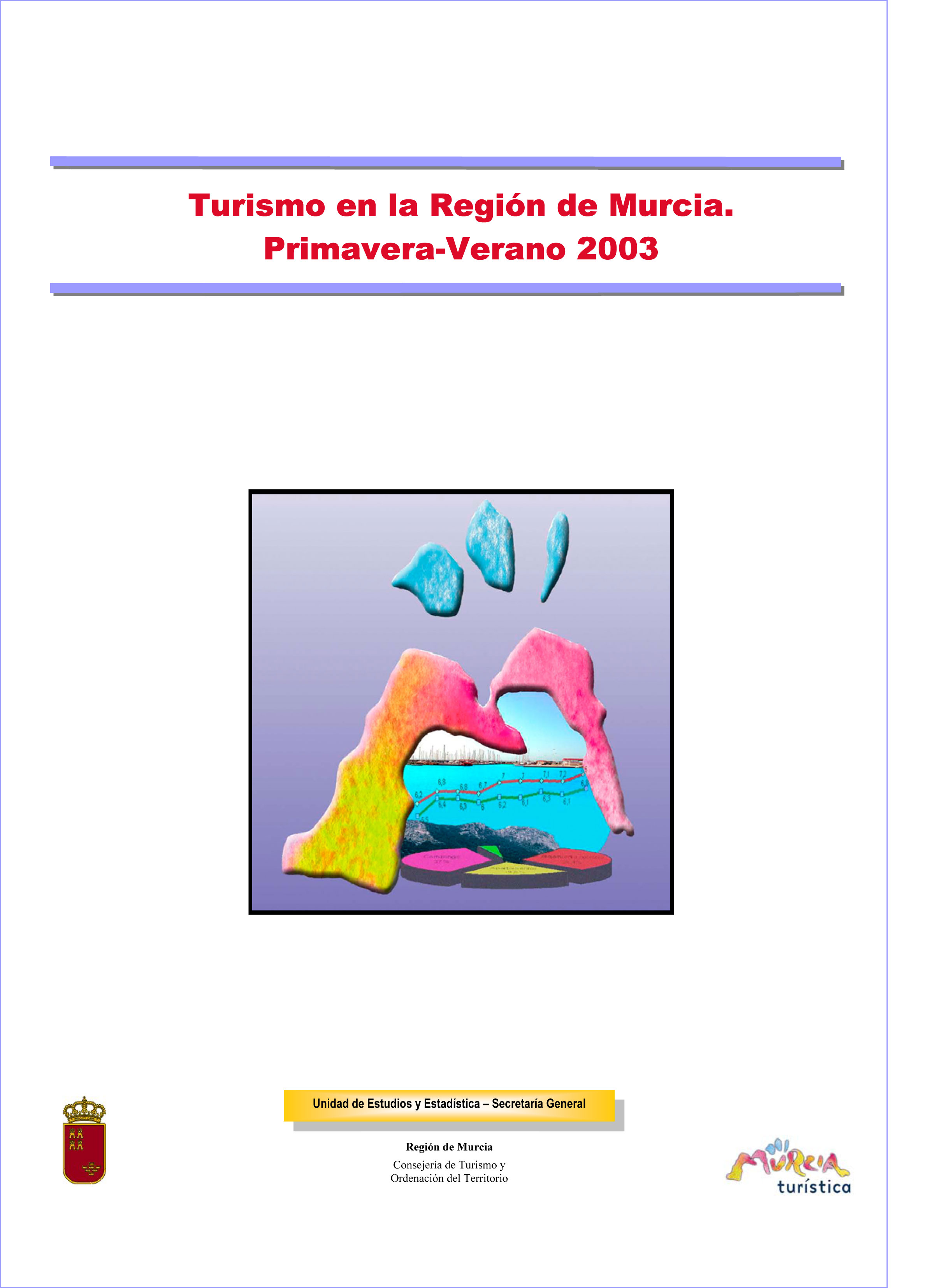 Portada de "Turismo en la Región de Murcia Primavera-Verano 2003"