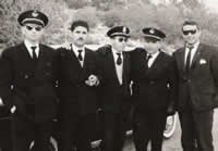 Conductores de la Diputación y del Ministerio de Obras Públicas. Inauguración del Pantano del Cenajo (1963)
